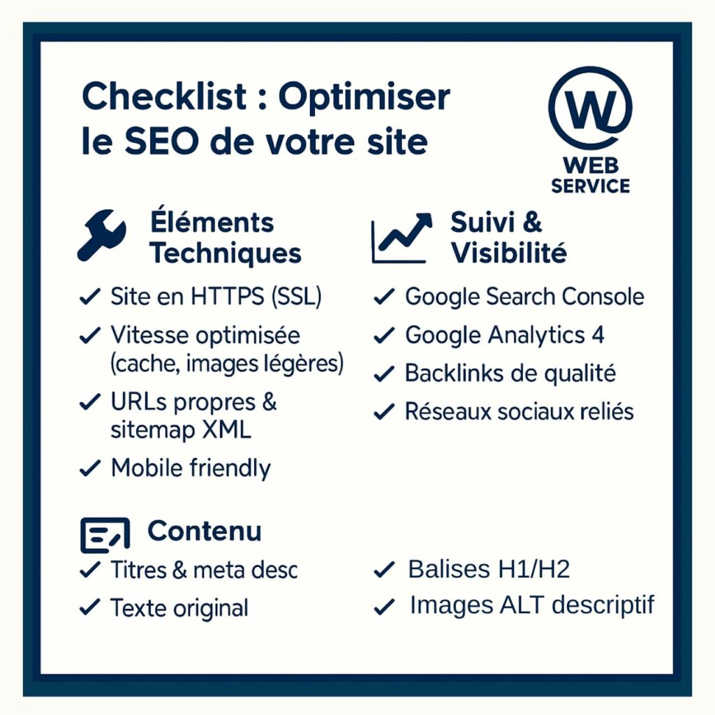 Checklist d’optimisation SEO technique et contenu pour site WordPress ou e-commerce